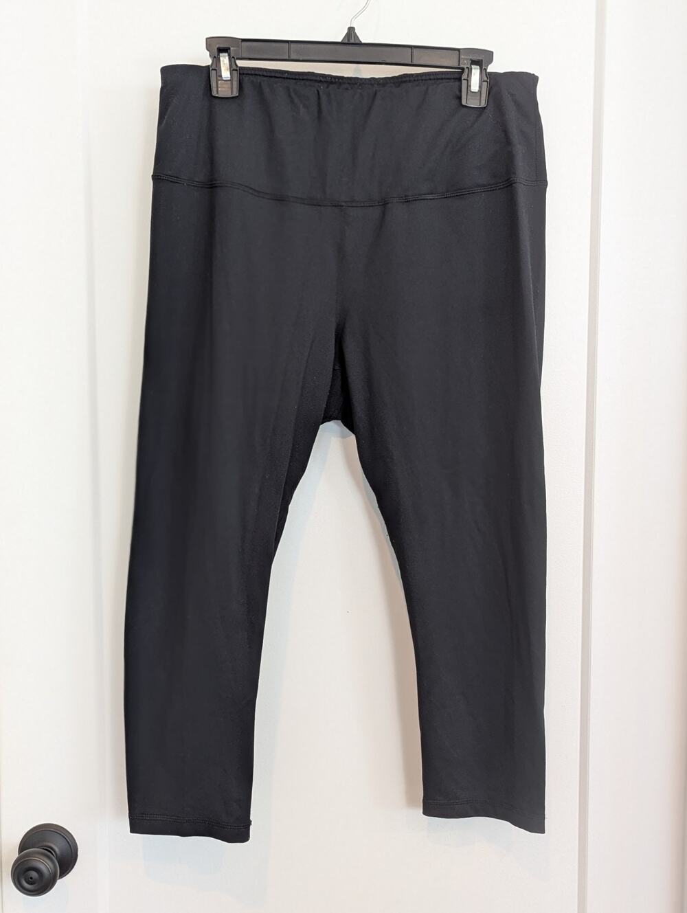 Active Life XXL Black Leggings Cropped Yoga Athleisure Workout Gym Pilates